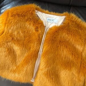 House of Cb faux fur crop jacket